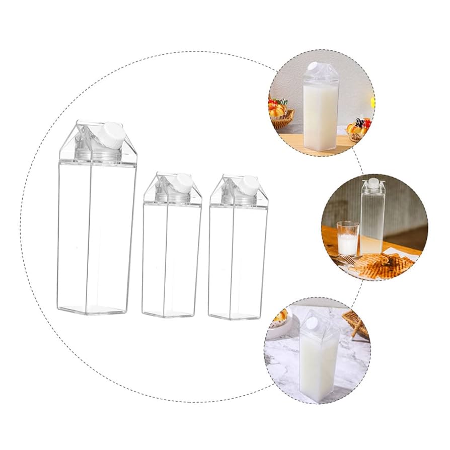 Amazon | Anneome 多機能透明ミルク容器 500ml 1000ml 冷蔵庫用
